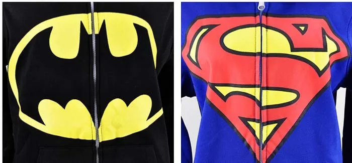 Unisex Adults Superhero Onesies - Batman & Superman Pajamas Sleepwear image 4