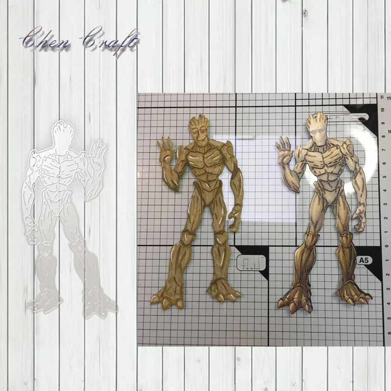 

Muscular warrior Metal Cutting Dies Stencil DIY Scrapbooking Photo Album Decor Embossing Cards Making DIY Crafts