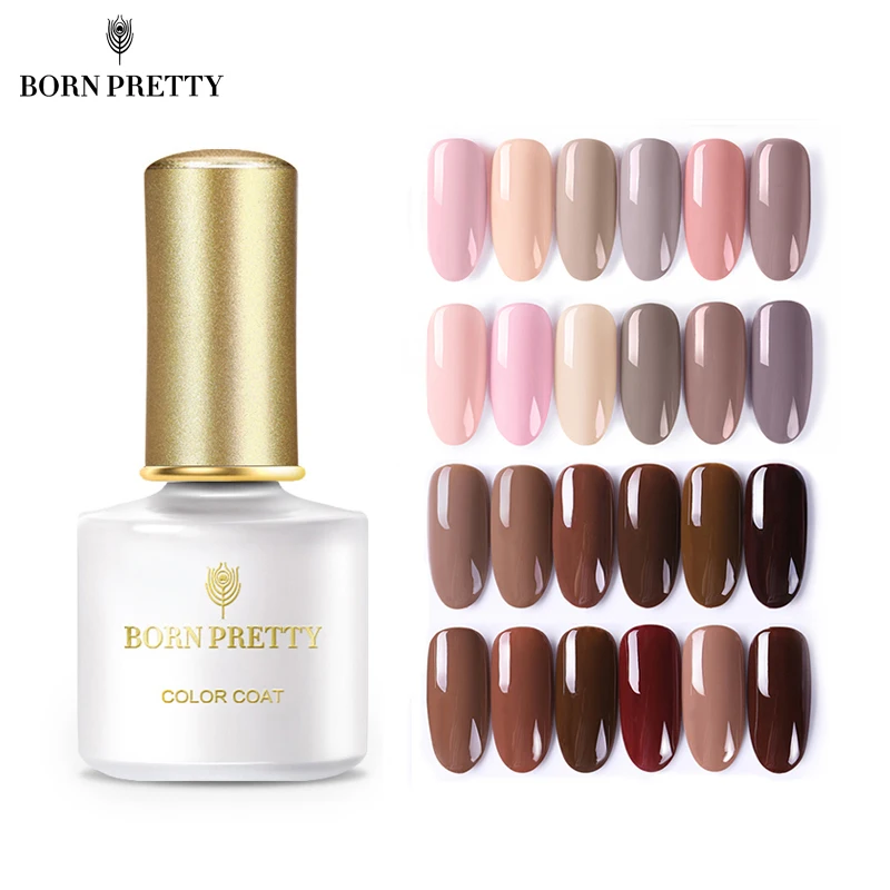 BORN PRETTY 12 шт. набор гель-лаков для ногтей Coffe Soak Off УФ Гель-лак для ногтей Набор лаков для ногтей светодиодный маникюрный лак