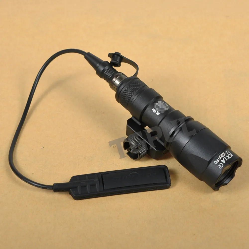 Tgul Scout Rifle Ferroviário Led Lanterna Constante Saída Momentânea Caça Spotlight Weaver Picatinny Montagem sf M300c Luz 17 Luzes de armas