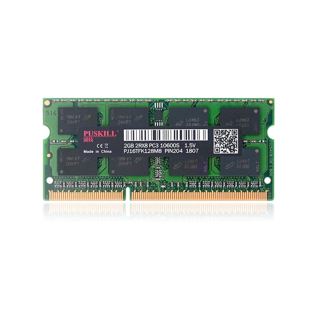 

New Laptop Memory DDR3 2GB 1333MHz PC3 204pin 1.5V no ECC RAM