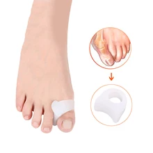 1 пара = 2 шт силиконовый Уход за ногами Bunion разделитель пальца кости Ectropion Накладка для большого пальца ноги прибор разделения пальцев исправление шишки на ноге