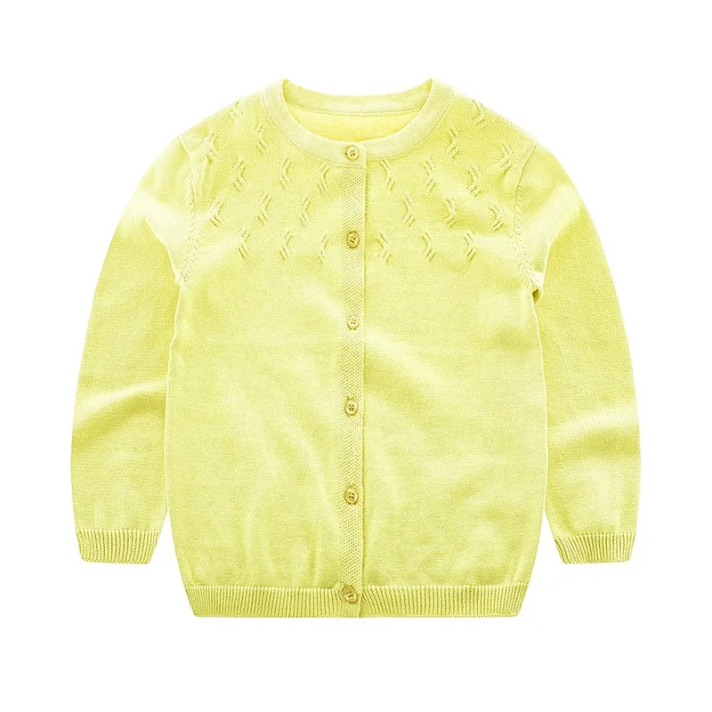 Candy Color Baby Girls Sweater Cotton Soft  Kids Cardigan Long Sleeve O Neck Cardigan SweatShirt For Girls Baby Girls Clothing (5)