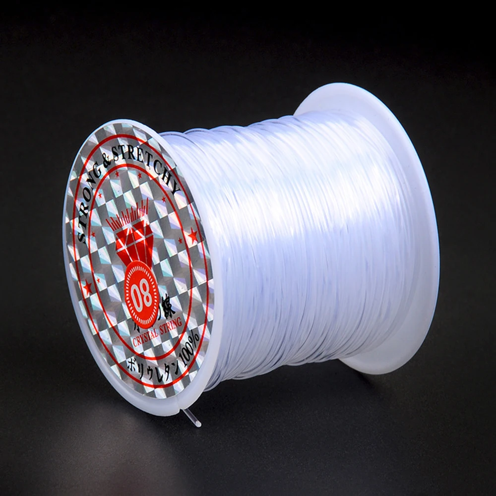 

250cm/Roll 0.8mm No-elastic Transparent Crystal Fish line Bracelet Cord Thread Balloon Straps For Party Accessories