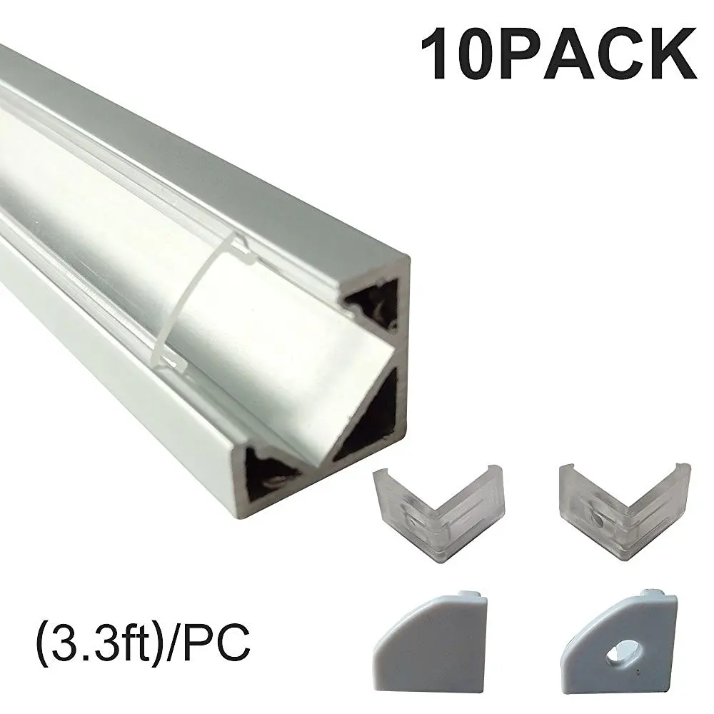 V Type aluminium led corner strip profile with Vertical Angle Clear Cover End Caps Mounting Clips for Cabinet Kitchen LED Strip V Type aluminium led corner strip profile with Vertical Angle Clear Cover End Caps Mounting Clips for Cabinet Kitchen LED Strip
