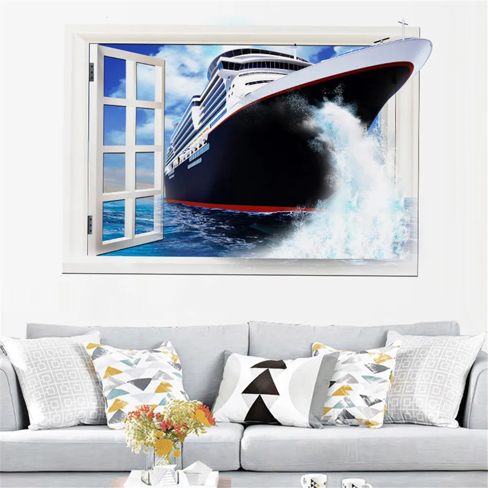 Decorative Wall Sticker 3D DIY Home Removable Mural Decals Vinyl Decor Bedroom Living Room Wallstickers L829 | Дом и сад