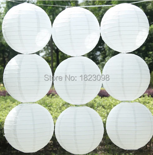 paper lanterns chinese white wholesale online Round For Wedding Party Decorations10