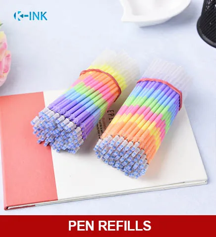 

100pcs/lot 0.7mm gel pen refill , rainbow gel pen refills