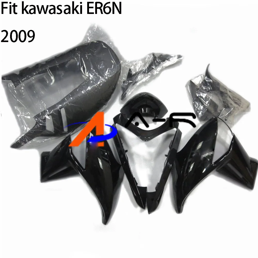 

ER6N Logo Black Bodywork Fairing For Kawasaki ER6N ER-6N ER 6N 2009 09 Injection Mold Fairings Cowl Cover Set