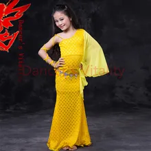 Новое Кружевное платье для Танцев Живота для девочек, Размеры S/M/L, 3 размера, Одежда для танцев живота для девочек, модная одежда для Танцев Живота для девочек