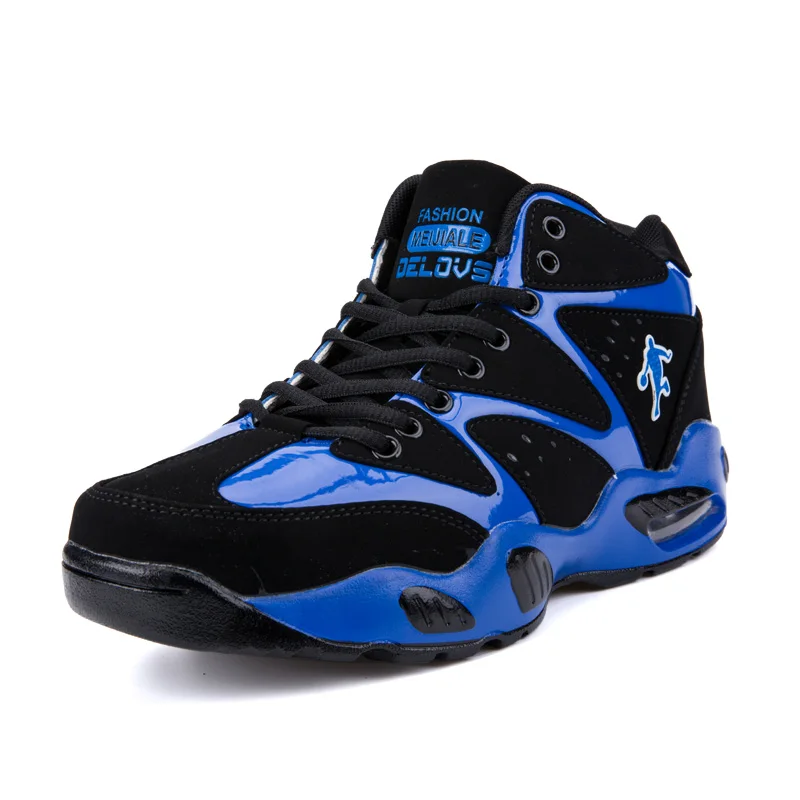 

Men Basketball Trainers Anti-Slip Mens Sport Shoes Red/White Mens Training Shoes Air Design Men Sneakers Basketball