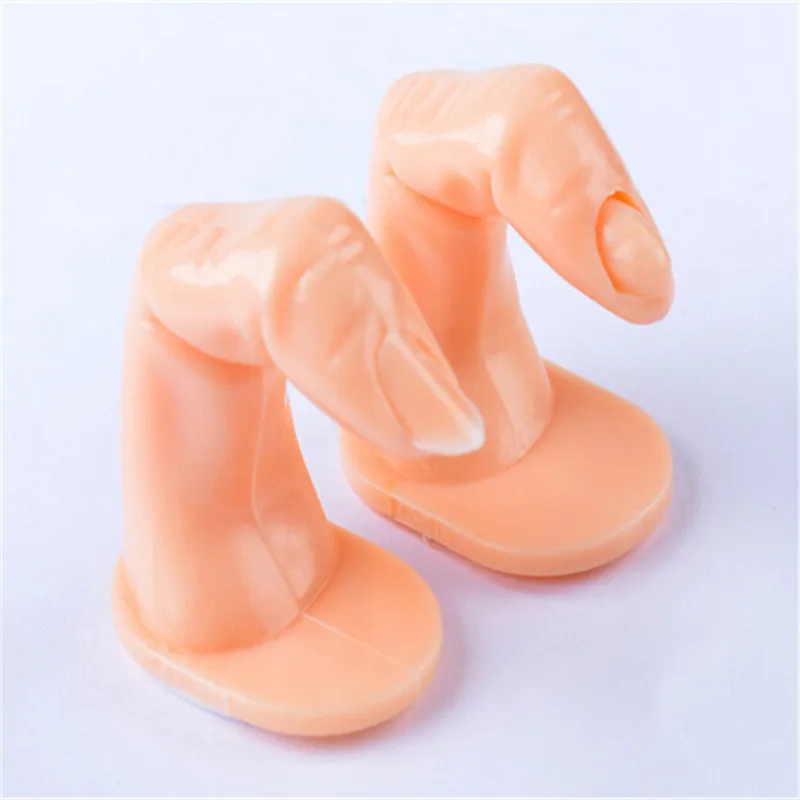 

2019 New Nail Art Plastic Tools Fake Fingers Model Practice Training False Tips Display Tool Professional Free Shipping