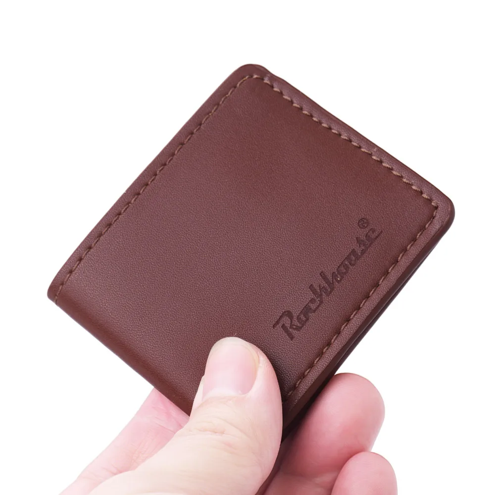 

Guitar Pick Holder Case Wallet Style Bag 8pcs Guitar Picks Capacity Microfiber PU Leather Magnetic Lock Guitar Accessories