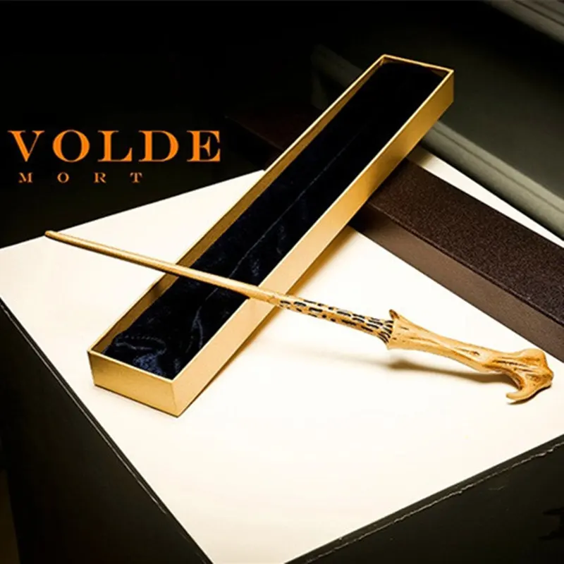 Cosplay Harri Potter Wand  Newest Version With Iron Core Dumbledore Old Wand  New Quality Deluxe  Magical Wand  Ribbon Gifts