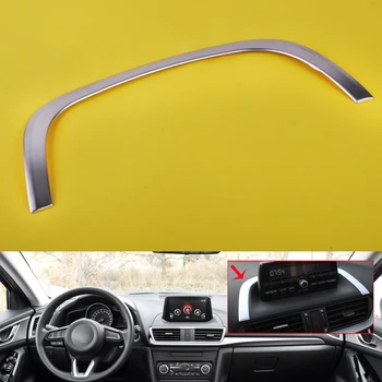 

DWCX Interior Car Styling Center Control Decoration Strip Cover Trim Chrome Plated Fit for Mazda 3 Axela 2014 2015 2016 2017