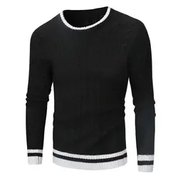 Новый хлопок высокое качество брендовый свитер для мужчин с длинным рукавом пуловер человек О образным вырезом свитеры для женщин Fit вязан