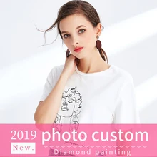 Photo Custom DIY Diamond Painting Cross Stitch Round drill Picture of Rhinestone DIY Diamond Painting Diamond Embroidery Sale