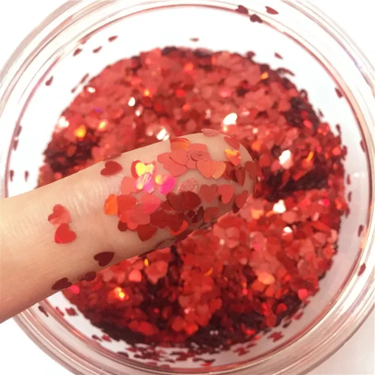 

Ultrathin 3mm Heart Glitter Sequins for Craft PET Paillettes for Nails Arts Manicure/wedding Christmas Decoration Confetti 10g