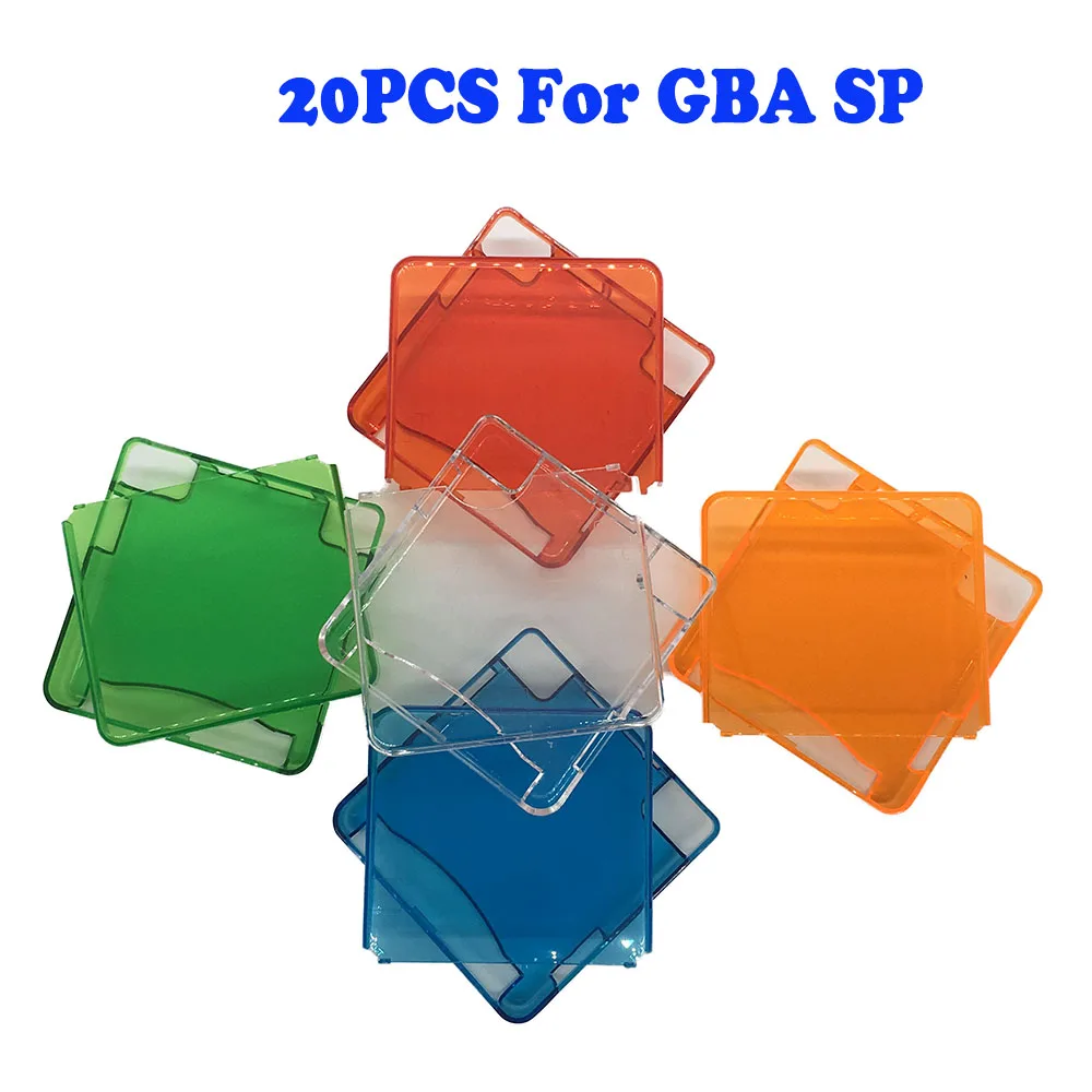 20sets Plastic Clear Protective Shell Cases Pack For Gameboy Advance Sp