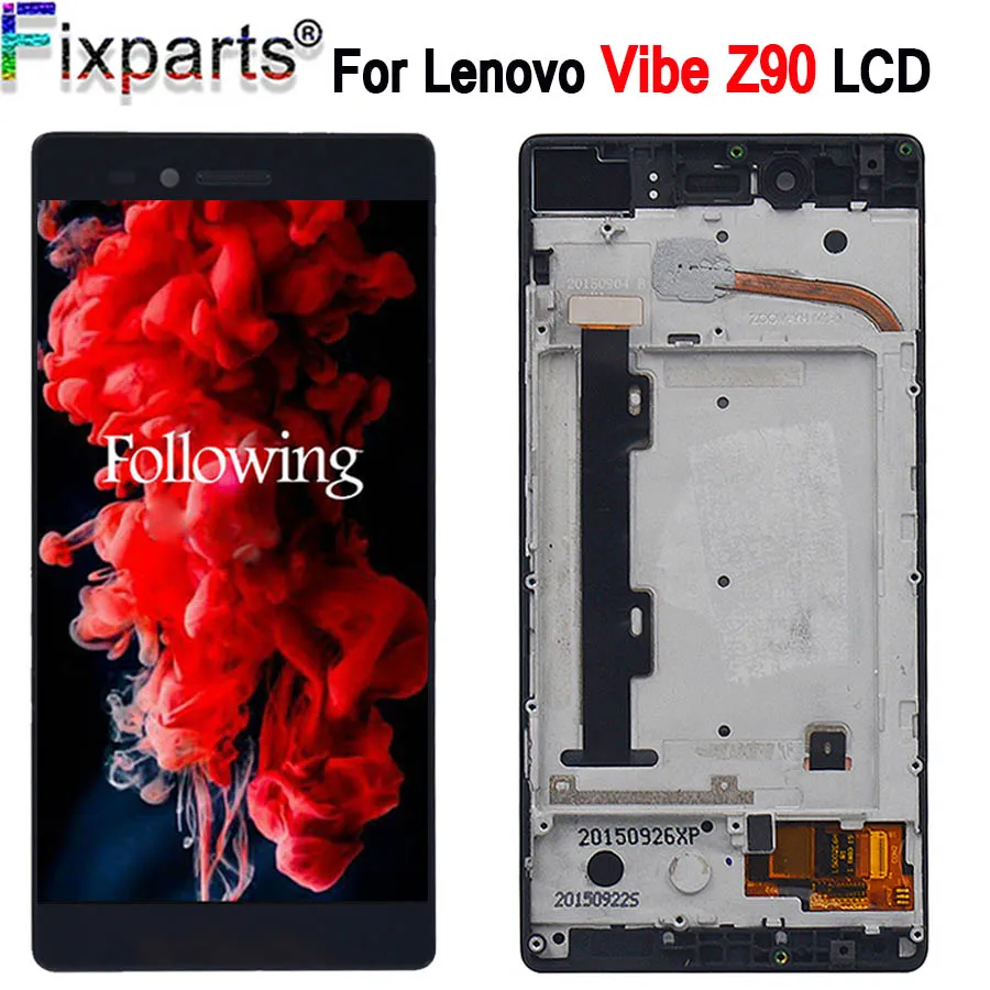 

For Lenovo VIBE SHOT Z90 Z90-7 LCD Display Touch Screen Digitizer Assembly With Frame For 5.0" Lenovo z90a40 Display Replacement