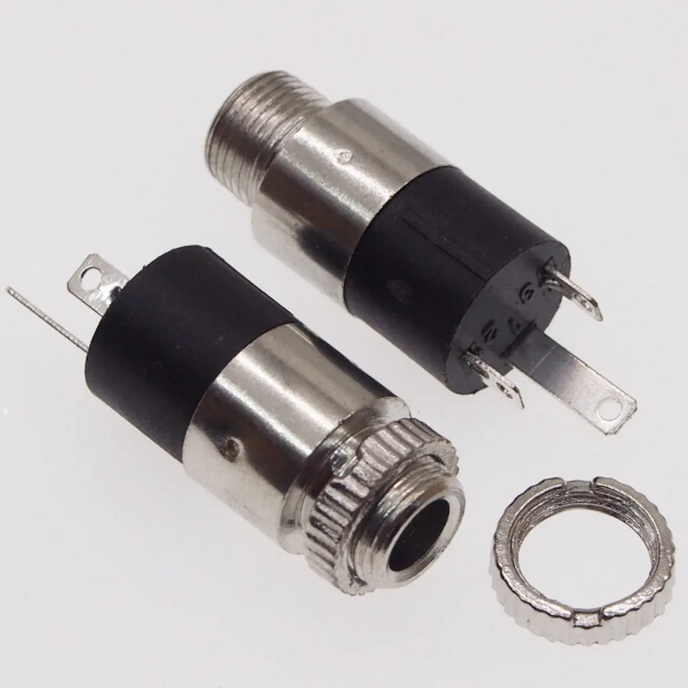 10pcs/lot 3.5MM headphone jack PJ-392 Audio Video Socket 3 feet vertical two-channel | Электроника