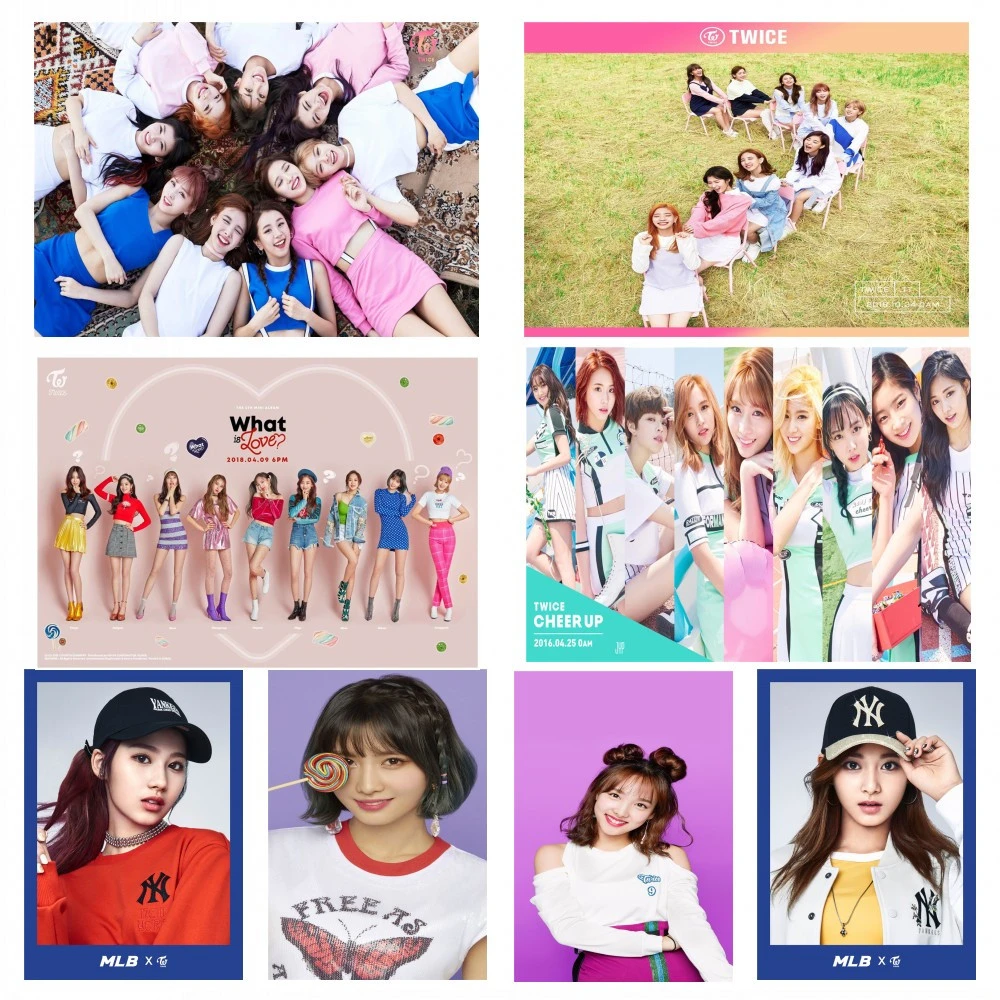 Kpop Twice Poster Clear Image Wall Stickers Home Decoration Good Quality Prints White Coated Paper For Living Room Decoration Wall Stickers Aliexpress