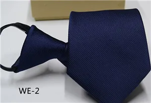 25 цветов предварительно завязанный Галстук мужской облегающий галстук с молнией красный черный синий сплошной цвет тонкий узкий галстук для жениха Вечерние Галстуки подарок - Цвет: 2