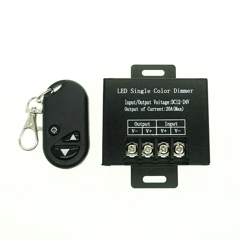 DC 12V 24V Wireless Remote LED Light Dimmer Brightness Controller