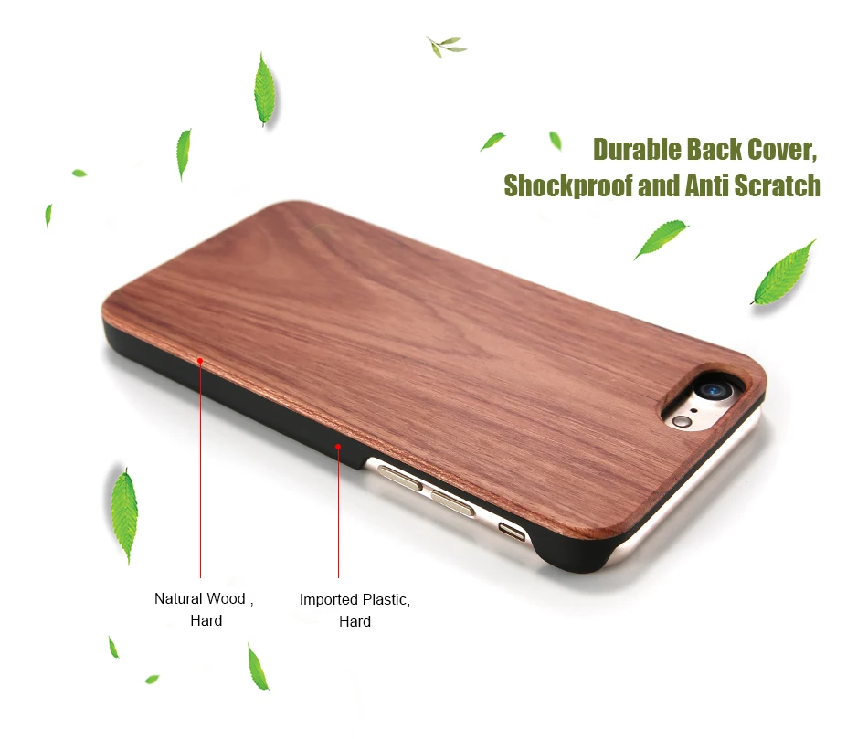 DOEES Wood Phone Cases For iPhone 7 6S 6 Plus 5 5S SE Cover Natural Wood Hard Back Protective Case For iPhone 5S SE 5 6S 7 Plus (5)