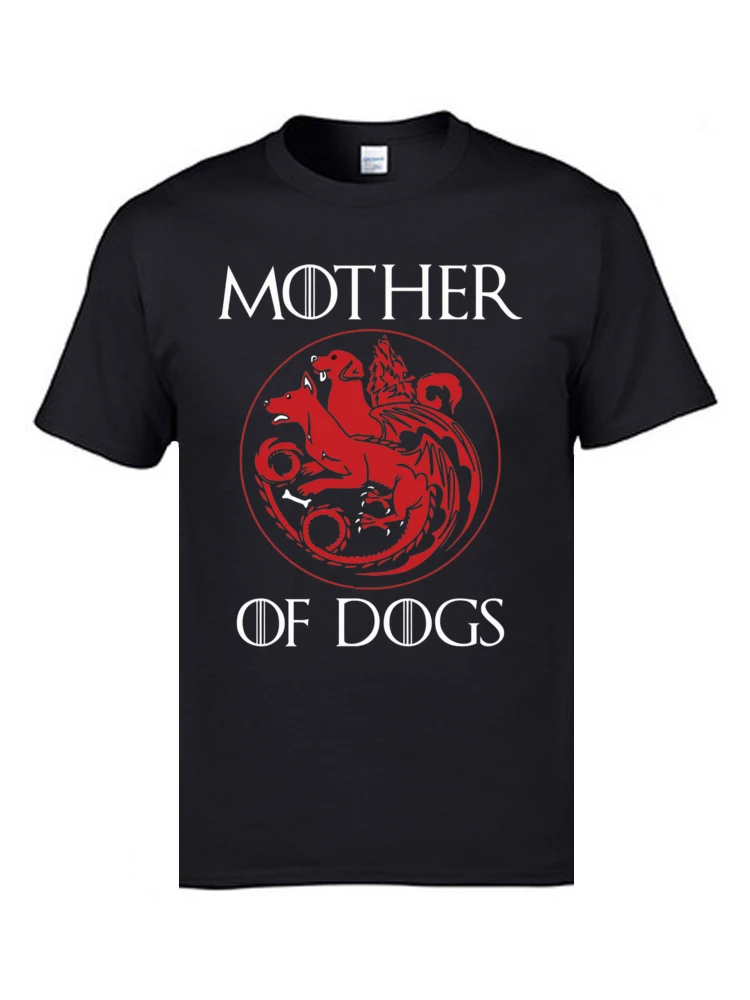 Personalized Comics Crew Neck T-Shirt Summer Tops T Shirt Short Sleeve for Men On Sale Cotton Fabric Design Top T-shirts Mother of Dogs Hot 2017 8183 black