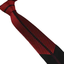 Coachella Галстуки красный галстук с черной полосой лоскутное Дизайн галстук микрофибры узкий галстук 6 см