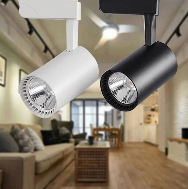Us 1 54 45 Off Cob 12w 20w 30w Led Track Light Ac110 240v Lighting Retail Spot Wall Lamp Rail Spotlights Replace Halogen Lamps In Us 1 54 45 Off Cob 12w 20w 30w Led Track Light Ac110 240v Lighting Retail Spot Wall Lamp Rail Spotlights Replace Halogen Lamps In