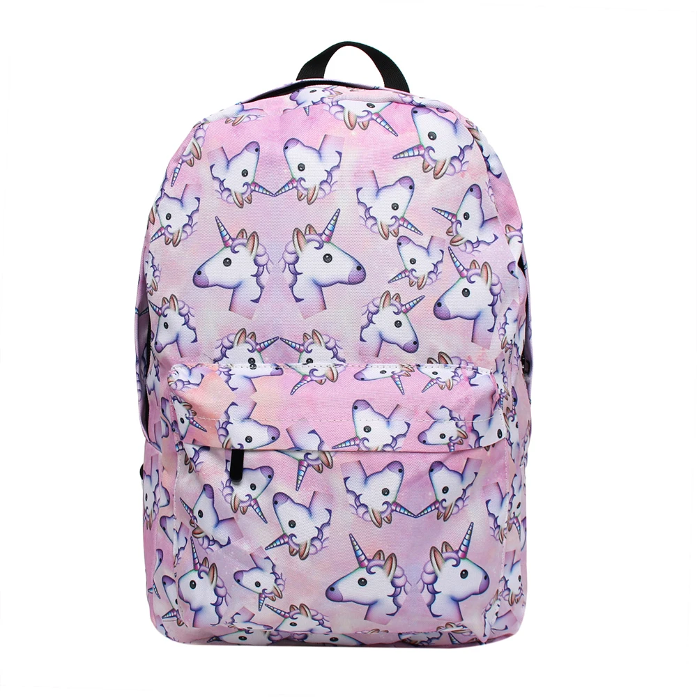 

Unicorn Backpack 3D Preppy Printing BackPack Travel Softback Notebook Bag Mochila School Backpack For Girls Bagpack Set