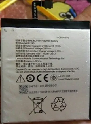

HOT HOT originalNew 2150mAh BL245 Battery for Lenovo S60 S60T S60W phone Battery Replacement Large Capacity Back up Battery