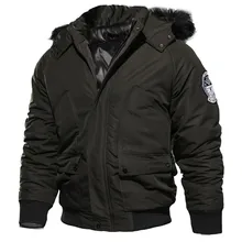 Осенняя и зимняя мужская повседневная куртка, Теплая стеганая хлопковая куртка с капюшоном, пальто большого размера, пуховик, ветрозащитное пальто