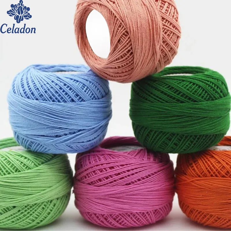 1pc Lace Yarn 100 Cotton Yarn for Crocheting Fine Combed Yarn Using 2