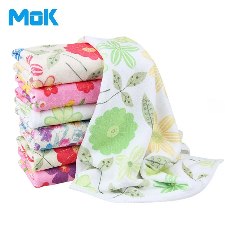 

8 Pieces Multi Flower Printed Microfiber Glass Cleaning Cloth 30*40cm Kitchen Towels Accessories Panno Da Cucina Free Shipping