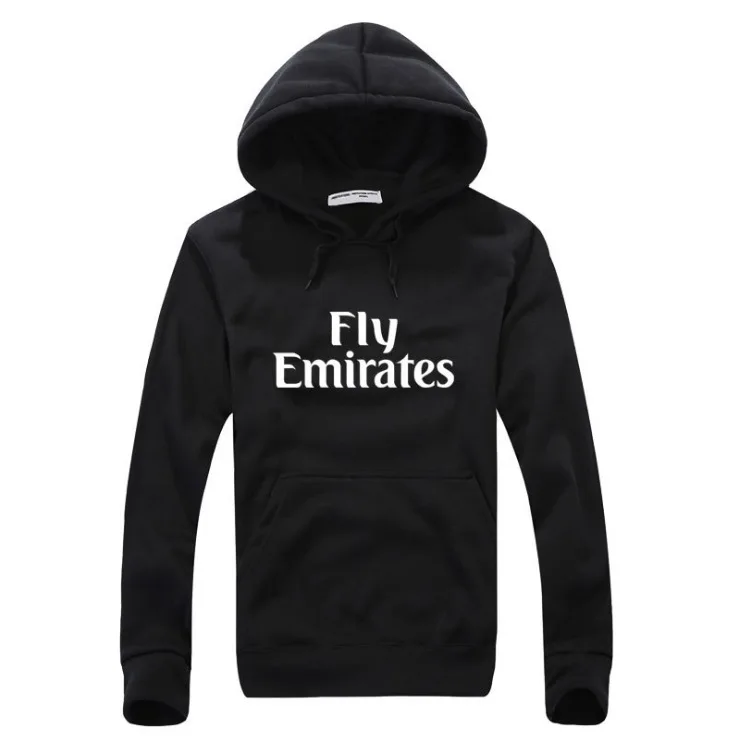 Весенние и осенние брендовые толстовки мужские высокого качества FLY Emirates Модные мужские s толстовки мужские толстовки Размер s-xxxl - Цвет: Black