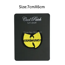 WU TANG клановая группа хип-хоп Музыка вышитые новые железные на и шить на крутой рок-панк значок патч в дизайне на заказ доступны