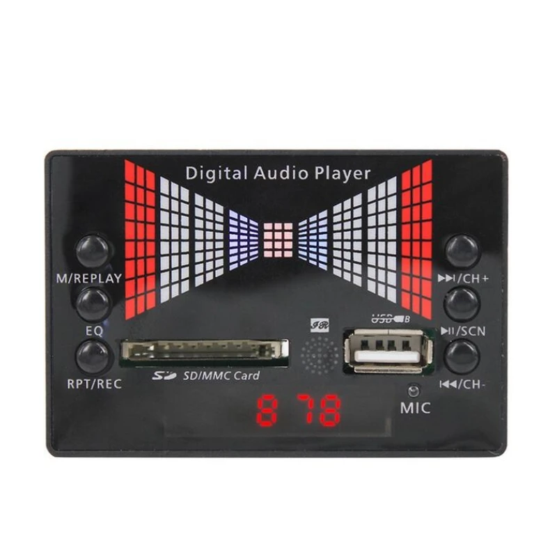

MP3 decoder board MP3 WMA USB Player AUX SD Card Fm Radio For Car speaker modified