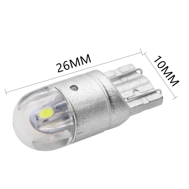 2 шт. T10 светодиодный лампы белого цвета 168 501 W5W светильник Клин 3030 2SMD Подсветка