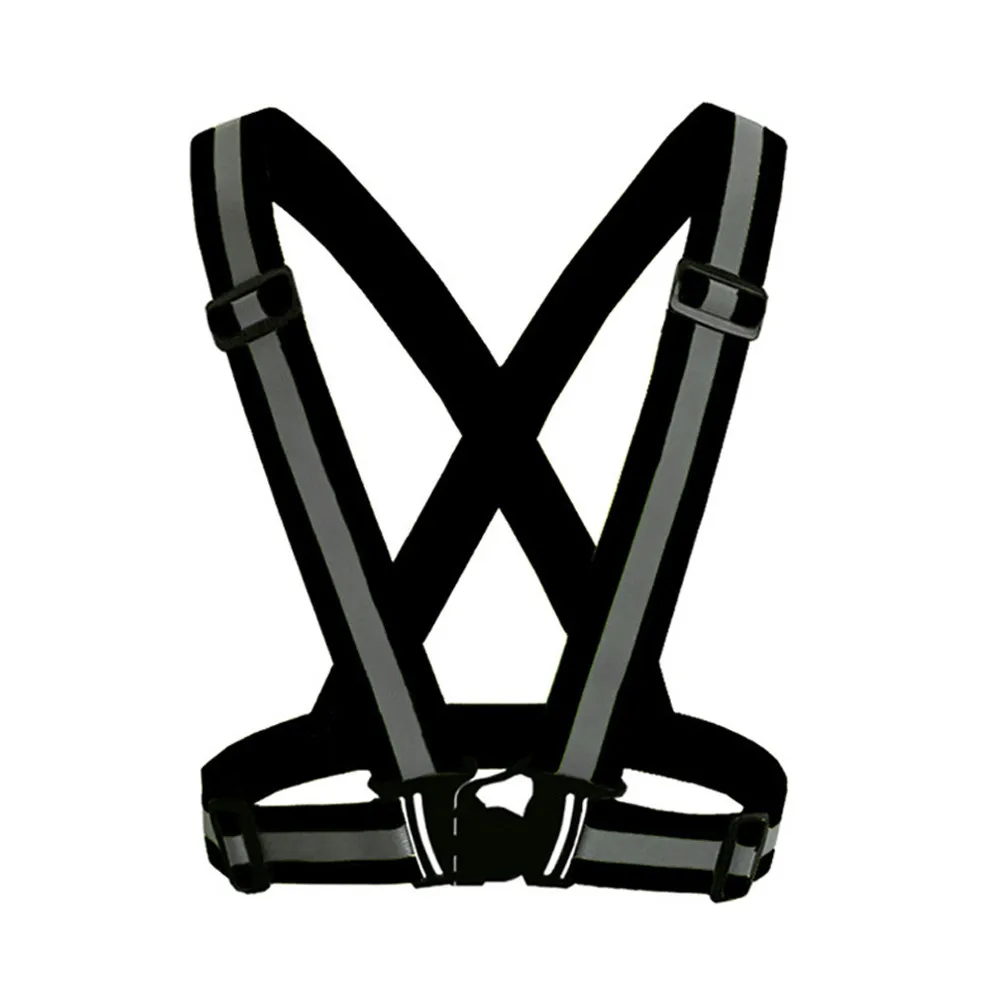 

Sport Visibility Neon Vest Reflective Belt Safety Vest Fit for Running Cycling Sports Outdoor Breathable Multi-use Flash A#4