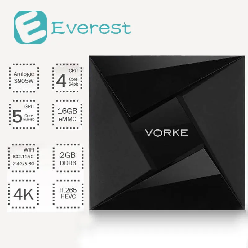 VORKE Z5 Smart tv box для Android 7.1.2 mini pc 2 ГБ/16 ГБ Amlogic S905W 802.11ac IEEE WI FI Bluetooth HDMI android box|mini pc|mini pcpc |
