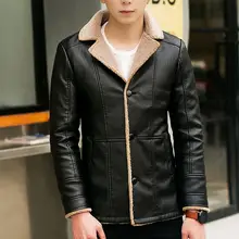 Лидер продаж, зимняя мужская новая куртка с отворотами, культивировать свою мораль, пальто из искусственного меха