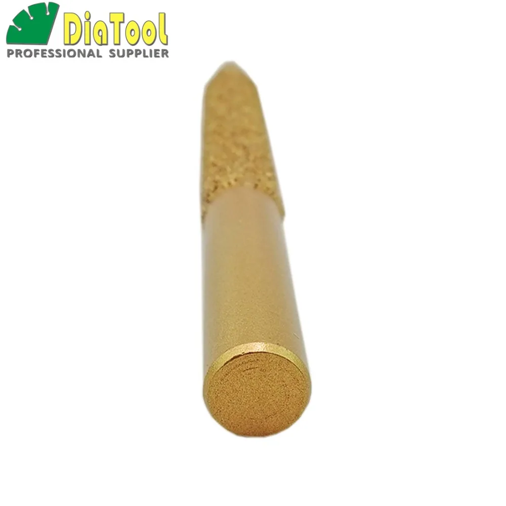 1pc CNC taper ball-end cutter  12-4/100mm Vaccum Brazed Diamond engraving bits For granite marble stone