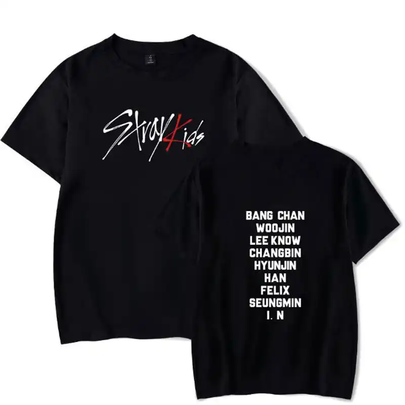 Kpop 浮遊キッズ Tシャツ Straykids ミーニョ Jisung Woojin Changbin フェリックス韓国ストリートヒップホップ半袖コットン Tシャツの女性 T Shirts Aliexpress