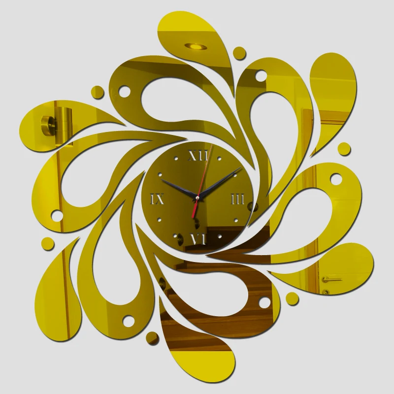 Специальное предложение 3d diy наклейки настенные часы украшение дома Зеркало акриловая наклейка мебель современный стиль