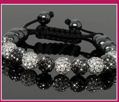 

Free Shipping!10mm handmade New Style Disco Ball Beads men BGGH crystal crystal bracelet . fasion women jewelry