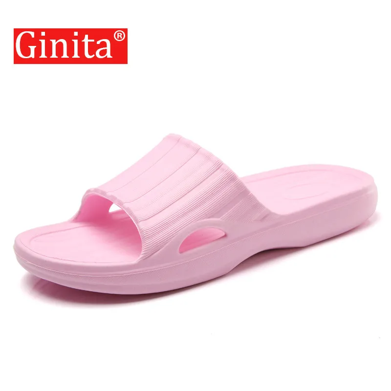 

Ginita 2019 Summer Shoes Woman Slippers Sandals Fashion Shoes Women Slides Home Indoor Silppers Water Ladies Shoes Solid Color