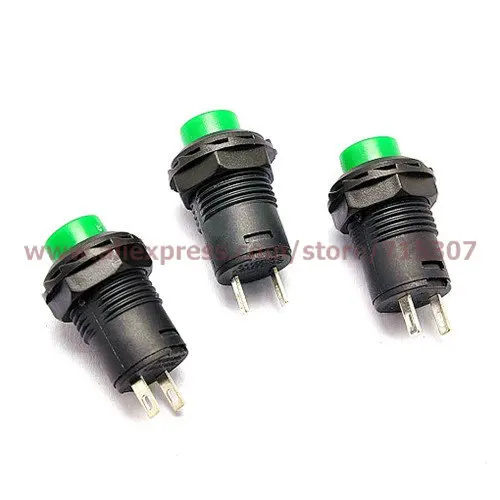 

PHISCALE Self-locking Push Button Switch DS-425A green 12mm